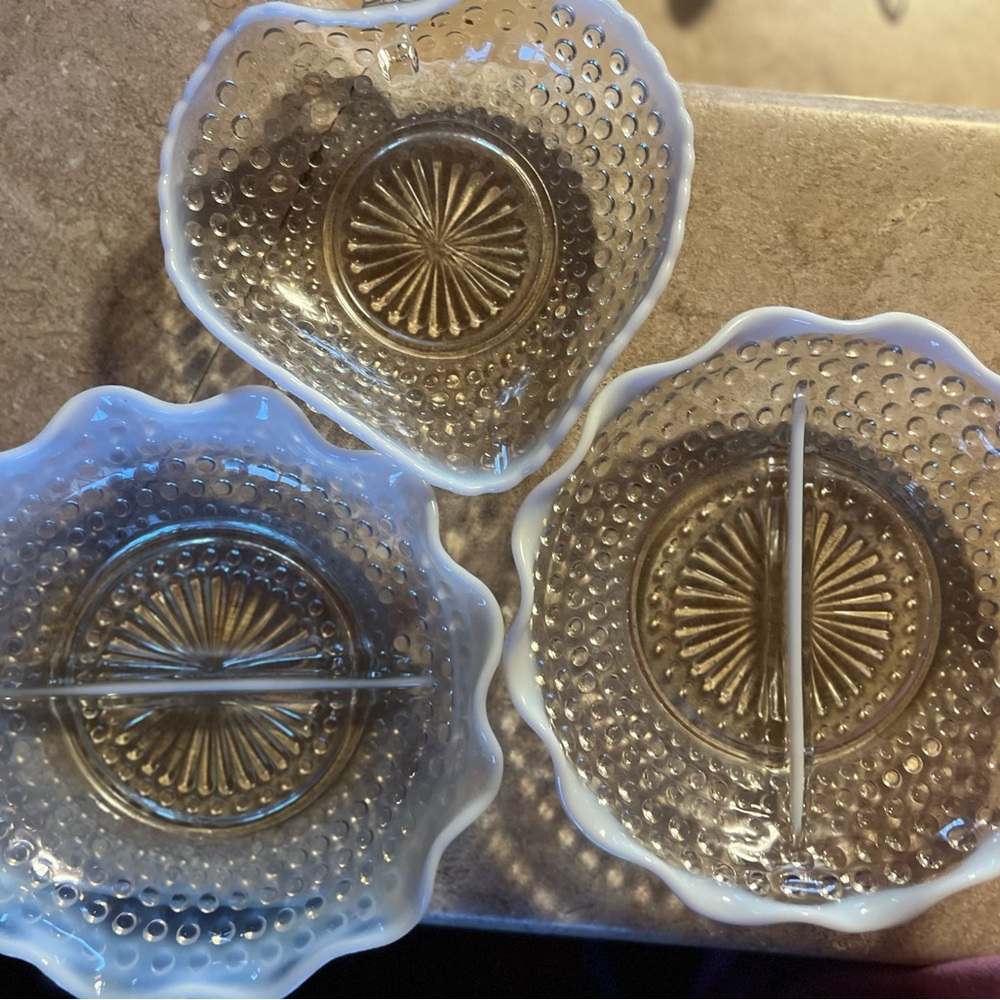 Vintage Anchor Hocking Moonstone Pattern crystal